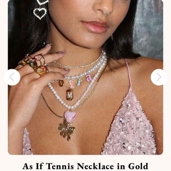 NWT Frasier Sterling As If gold cubic zirconia tennis adjustable choker necklace - Picture 3 of 13